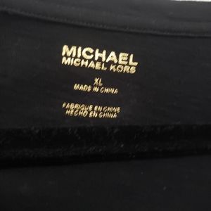 Michael Kors Womens Shirt w/  Gold Sunglasses Size XL